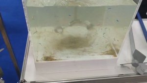 Работа двухлопастной конусной мешалки