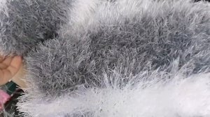 Пушистик для весны. Вязание из травки.