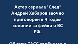 Андрей Хабаров заочно приговорен к 9 годам