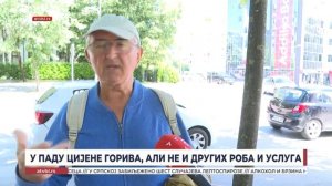 У паду цијене горива, али не и других роба и услуга