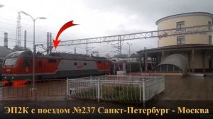 Отправление поезда со станции Бологое