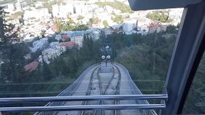 Тбилиси. Подъем на фуникулере на гору Мтацминда.