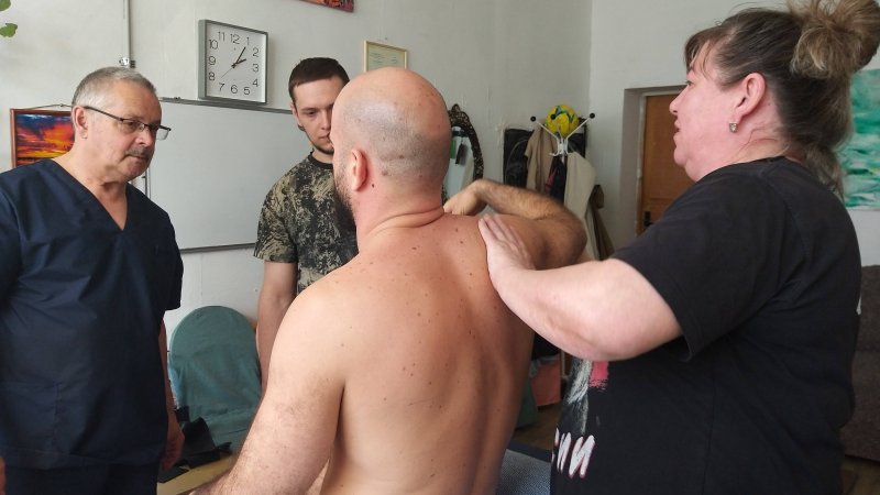 Пример диагностики по спине человека, спортсмен - ч3