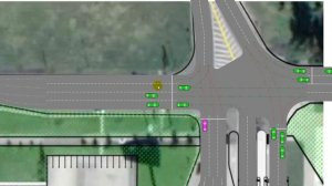 Имитационное моделирование движения автомобилей по п