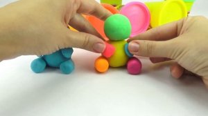 Лепим мишек из пластилина. Видео для детей. Игрушкин Т?