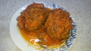 Ленивые голубцы с капустой и курицей
