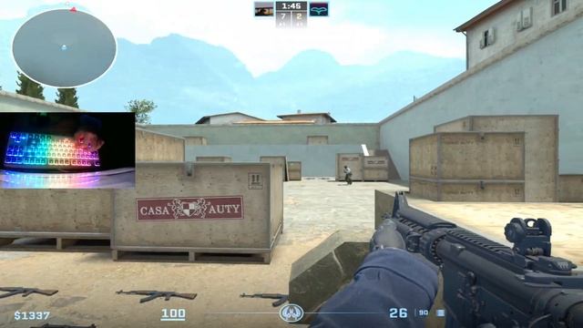 СЫГРАЛИ 1 НА 1, НО БЕЗ МЫШКИ В CS2 смотреть онлайн