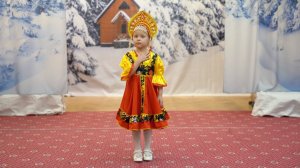 2023.01.19 Песня "Бабушка-сударушка" в исполнении Волковой Марты (5 лет)