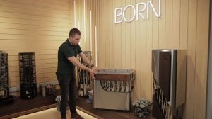 Мощная электрическая каменка BORN STONE для бань и саун до