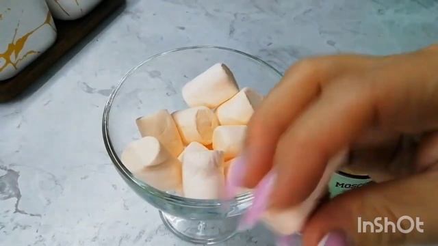 Асмр итингМаршмеллоу и кофе со сливкамиВНИМАНИ