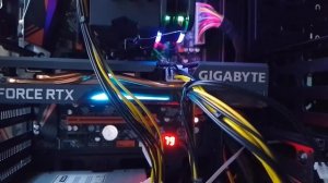 Huananzhi X99-BD4 e5-2670v3 с rtx3060-4060 вот так реагируют, карты рабоч