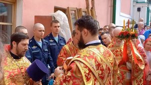 Крестный ход на Красной площади.
Казанский собор