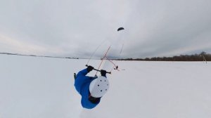 Отстрелилась лыжа во время прыжка