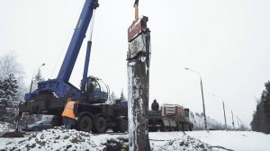 Вибропогружение Труб 1020х10мм длиной 8м на трассе М-10 (Москва - Санкт-Петербург) "ГРАУНД"