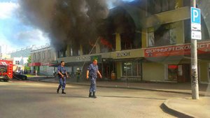 Ликвидировано открытое горение в ТЦ "Пионер" в Королеве