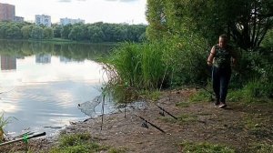 Рыбалка на донки и фидер на озере. #рыбалка #фидер #ловл