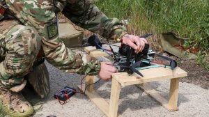 Кадры уничтожения FPV-дроном квадроцикла ВСУ в Сумской области