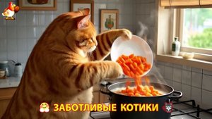 Заботливые котики спешат на помощь (33)