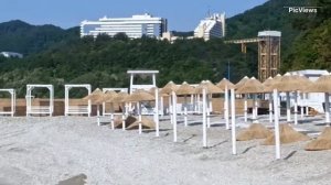 Небуг Туапсинский район сегодня 26 мая 2025. Обстановка на пляже, погода, море. Мазута нет