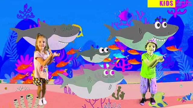 Baby Shark Dance🐬 | Акуленок 🌞| Танцуй💃 и Пой с Нами 🎶 | Песенки Для Детей🎤 | Полина 👩🦰| Макар👲