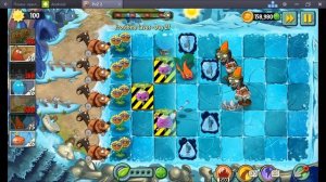 Растения против Зомби 2 ЗАМОРОЖЕННЫЕ ПЕЩЕРЫ (27 уровень