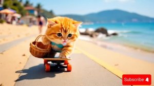 Ginger Kitten Falls into Sewage Drain, Rescued by Puppy and Mama Cat!🐾🐕❤️