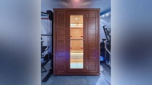 Видеотзыв о 2местной кедровой ик-сауне с керамическими нагревателями и всеми возможными опциями
