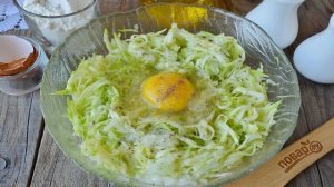 Быстрые оладьи из кабачков