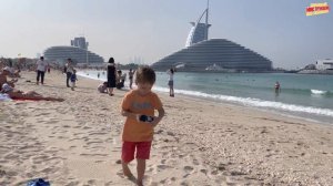 ПЛЯЖ SUNSET BEACH ДУБАЙ 🇦🇪 Jumeirah beach (4K Ultra HD)