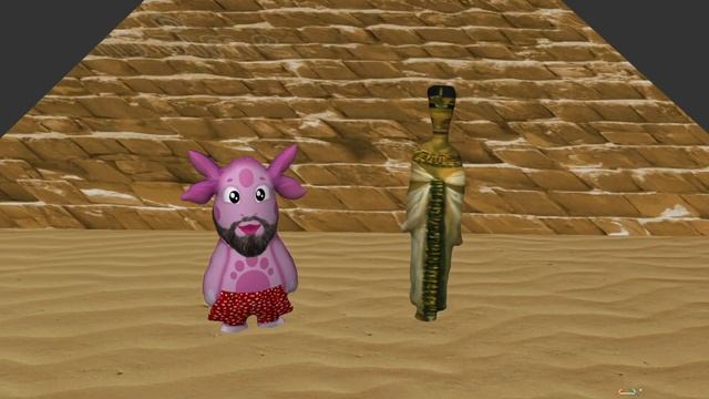 Лунтик и Нефертити 3D анимация. Айнс, цвай, фифти фифти ! Я песок и Нефертити. смотреть онлайн