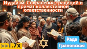 Иудаизм. Сохранение традиций и примат коллективной ответственности. Рада Грановская