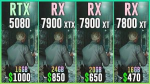 RTX 5080 vs RX 7900 XTX vs RX 7900 XT vs RX 7800 XT - Test in 25 Games