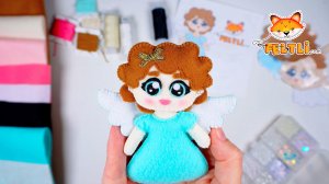 Мастер-класс Ангел из фетра своими руками / Ёлочная игрушка из фетра