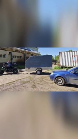 Трицикл Тритон-5 (Ижтехмаш). Буксировка автомобильного прицепа.