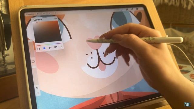 Рисуем эффект пушистости  | Procreate на iPad смотреть онлайн