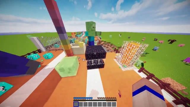 СМЕРТЕЛЬНАЯ ГОНКА В MINECRAFT С ЛАКИ БЛОКАМИ: Мини Игры смотреть онлайн