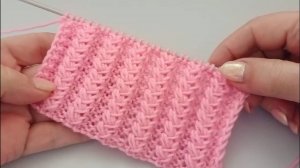 Очень красивый, несложный, рельефный узор спицами.