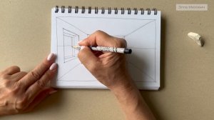 2. Как нарисовать комнату в перспективе | Фронтальная п