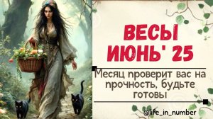 ВЕСЫ ИЮНЬ 2025  МЕСЯЦ ПРОВЕРИТ ВАС НА ПРОЧНОСТЬ