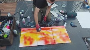 Как нарисовать 3 картины за 7 минут. Крутая техника