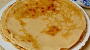 Как приготовить блины без яиц и молока! Вкусно и быстро! 🥞