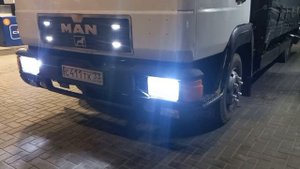 MAN 8.163. Ремонтируемся,  поставил фары SAMPA. Готовим АКБ к ?