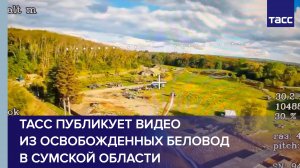 ТАСС публикует видео из освобожденных десантниками Беловод Сумской области