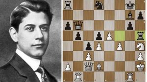 Хосе Рауль Капабланка жертвой КОНЯ и ЛАДЬИ завершает АТАКУ на короля! Шахматы.