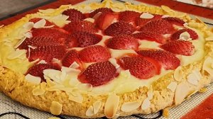 ЗНАМЕНИТЫЙ ФРАНЦУЗСКИЙ ПИРОГ С КЛУБНИКОЙ! Просто и вкусно!