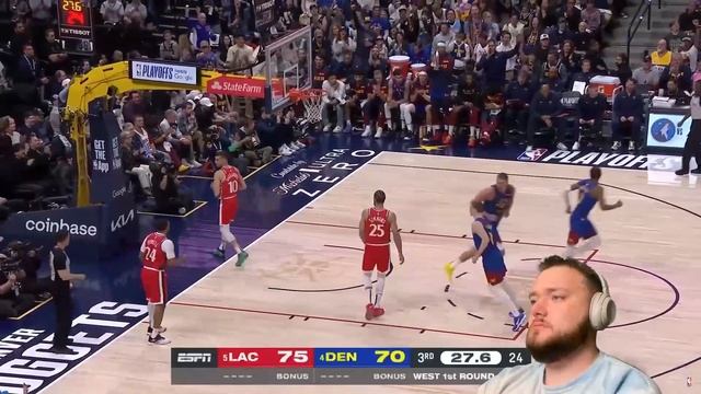 ПЛЕЙ-ОФФ НАКОНЕЦ-ТО ТУТ! - РЕАКЦИЯ Denver Nuggets vs LA Clippers Game 1 смотреть онлайн