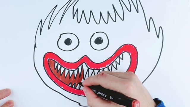Bolalar uchun chizish POPPY PLAYTIME / Drawing for kids / Как нарисовать Хагги Вагги смотреть онлайн