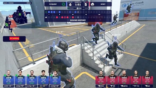 Spirit проти FlyQuest | Карта 2 | BLAST Rivals 2025 Season 1 смотреть онлайн