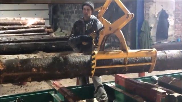 Широколенточная пилорама Радуга-2М в Кемерово. Видео 6. смотреть онлайн