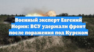 Военный эксперт Евгений Норин: ВСУ удержали фронт после поражения под Курском